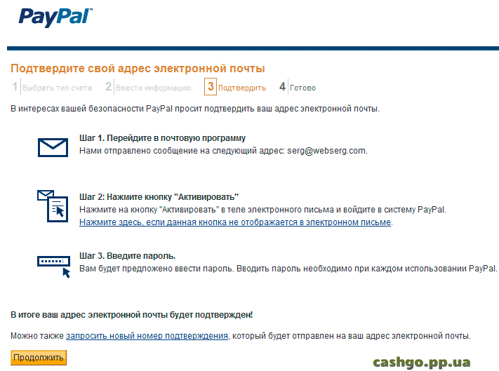 Проблеми з реестраціею PayPal